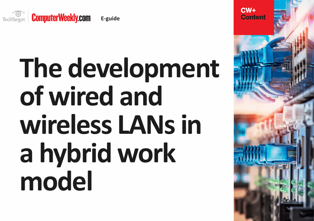 Cover The development of wired and wireless LANs in hybrid work model